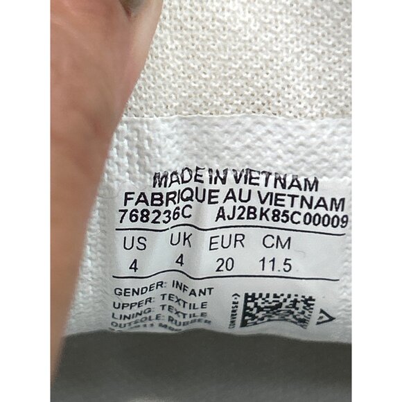 Converse All Star Infant Sneakers Shark Print Multi-Color Size 4 - Picture 6 of 7